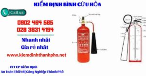 Hình ảnh kiểm định BÌnh cứu hoả