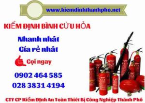 Hình ảnh kiểm định BÌnh cứu hoả