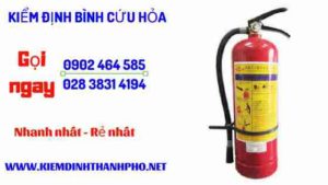 Hình ảnh kiểm định BÌnh cứu hoả