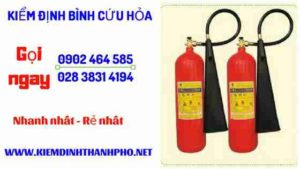 Hình ảnh kiểm định BÌnh cứu hoả