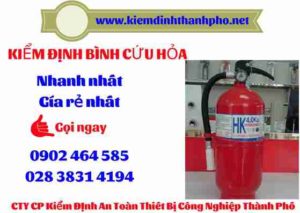 Hình ảnh kiểm định BÌnh cứu hoả