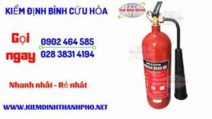 Hình ảnh kiểm định BÌnh cứu hoả