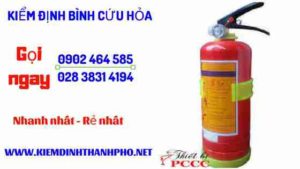 Hình ảnh kiểm định BÌnh cứu hoả