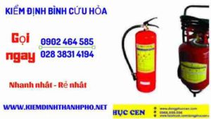 Hình ảnh kiểm định BÌnh cứu hoả