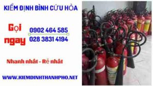 Hình ảnh kiểm định BÌnh cứu hoả