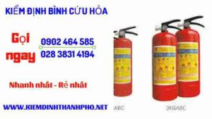 Hình ảnh kiểm định BÌnh cứu hoả