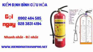 Hình ảnh kiểm định BÌnh cứu hoả