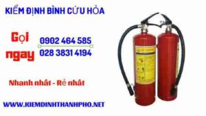 Hình ảnh kiểm định BÌnh cứu hoả