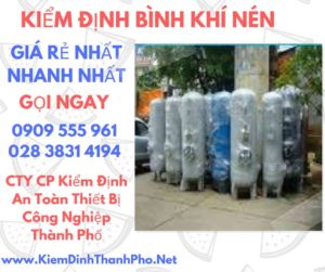 hình ảnh kiểm định bình khí nén