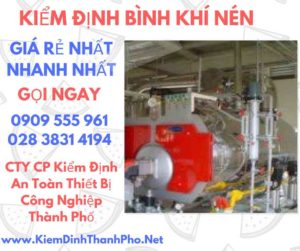 hình ảnh kiểm định bình khí nén