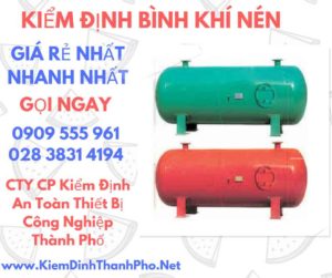 hình ảnh kiểm định bình khí nén