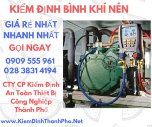 hình ảnh kiểm định bình khí nén