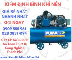 hình ảnh kiểm định bình khí nén