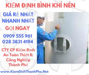 hình ảnh kiểm định bình khí nén