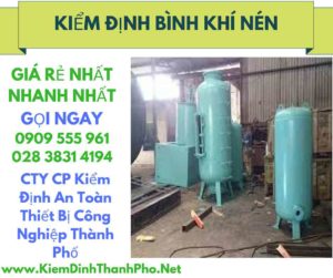 hình ảnh kiểm định bình khí nén