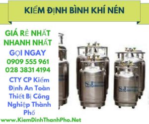 hình ảnh kiểm định bình khí nén