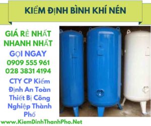 hình ảnh kiểm định bình khí nén