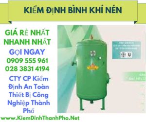 hình ảnh kiểm định bình khí nén