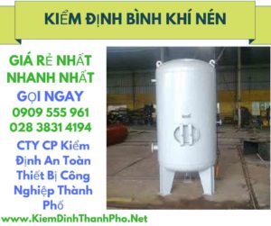 hình ảnh kiểm định bình khí nén