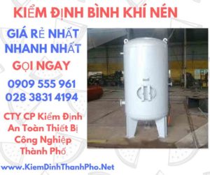 hình ảnh kiểm định bình khí nén