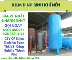 hình ảnh kiểm định bình khí nén