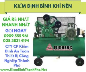 hình ảnh kiểm định bình khí nén