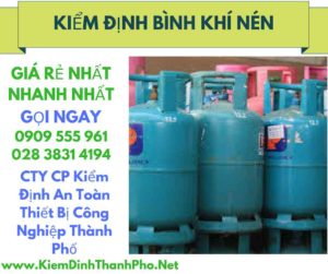 hình ảnh kiểm định bình khí nén