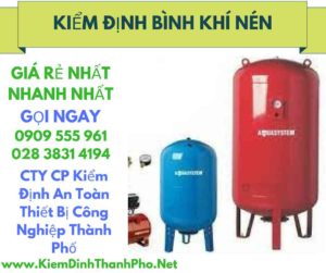 hình ảnh kiểm định bình khí nén