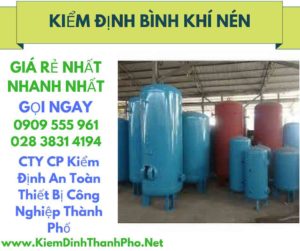 hình ảnh kiểm định bình khí nén