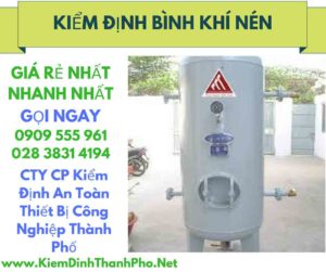 hình ảnh kiểm định bình khí nén