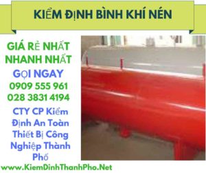 hình ảnh kiểm định bình khí nén