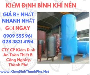 hình ảnh kiểm định bình khí nén