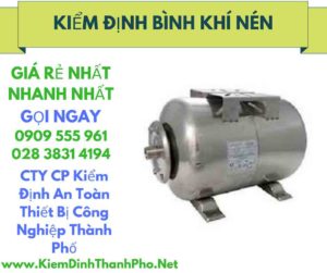 hình ảnh kiểm định bình khí nén