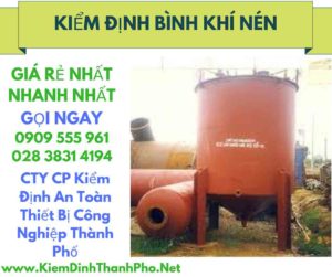 hình ảnh kiểm định bình khí nén