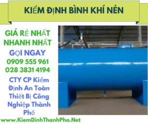 hình ảnh kiểm định bình khí nén