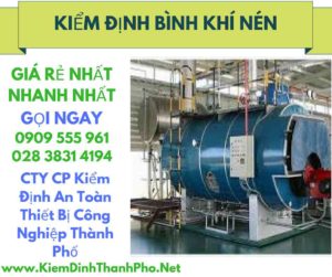 hình ảnh kiểm định bình khí nén