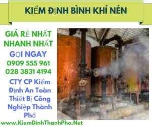 hình ảnh kiểm định bình khí nén