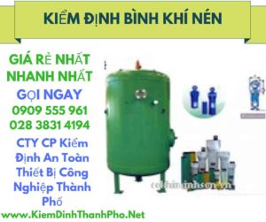 hình ảnh kiểm định bình khí nén