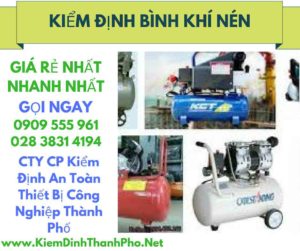 hình ảnh kiểm định bình khí nén