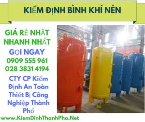 hình ảnh kiểm định bình khí nén