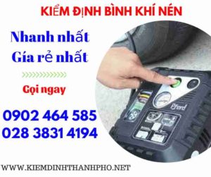 Hình ảnh kiểm định Bình khí nén