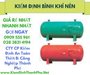 hình ảnh kiểm định bình khí nén