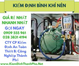 hình ảnh kiểm định bình khí nén