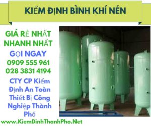 hình ảnh kiểm định bình khí nén