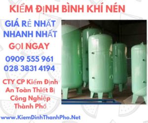 hình ảnh kiểm định bình khí nén