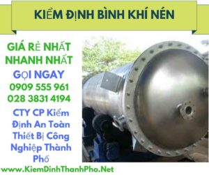 hình ảnh kiểm định bình khí nén