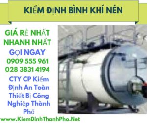 hình ảnh kiểm định bình khí nén