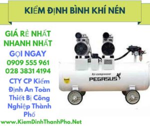 hình ảnh kiểm định bình khí nén