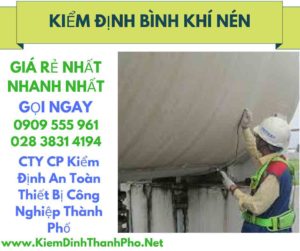 hình ảnh kiểm định bình khí nén