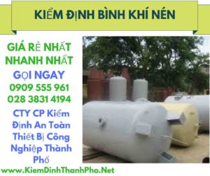 hình ảnh kiểm định bình khí nén